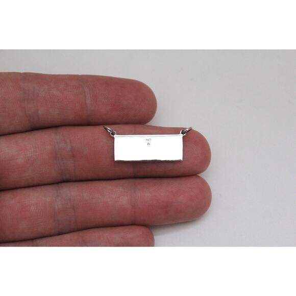 Silver Message Pendant - The Mountains are Calling and I Must Go Charm - Picture 2 of 4